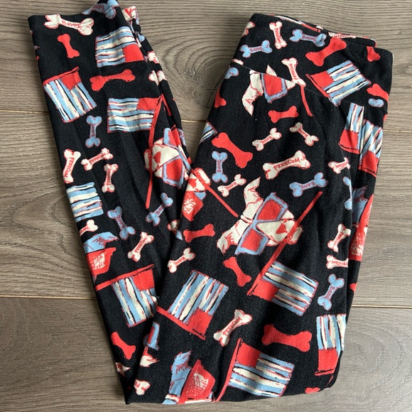 Legging LuLaRoe Americana - Motif Drapeau US - Rouge/Blanc/Bleu - Taille OS - Neuf